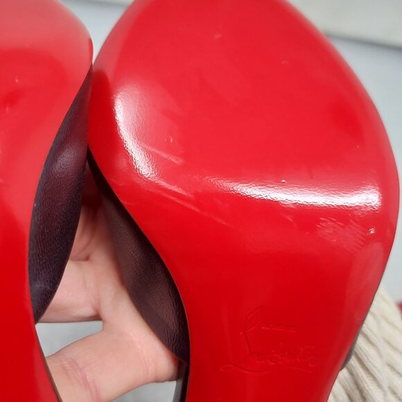 CHRISTIAN LOUBOUTIN Me Dolly Smooth Leather Black Mule Sandal - Picture 14 of 14